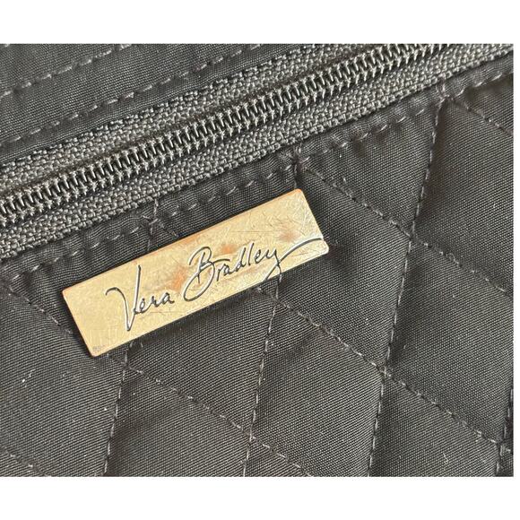 Vera Bradley Hipster Crossbody Classic Black Microfiber Quilted Bag 14529 - Picture 14 of 14